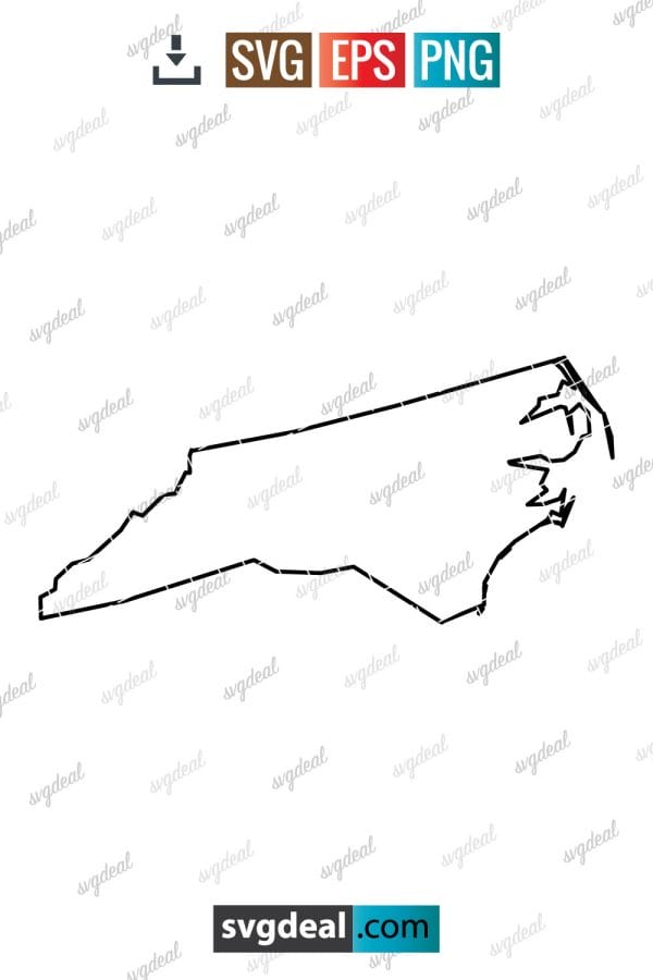 North Carolina Outline SVG