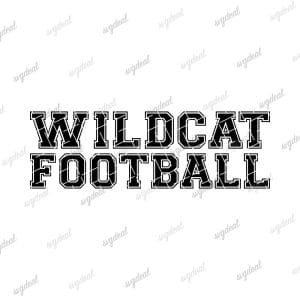 Wildcat Football Svg