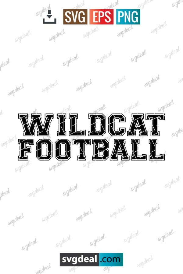 Wildcat Football Svg