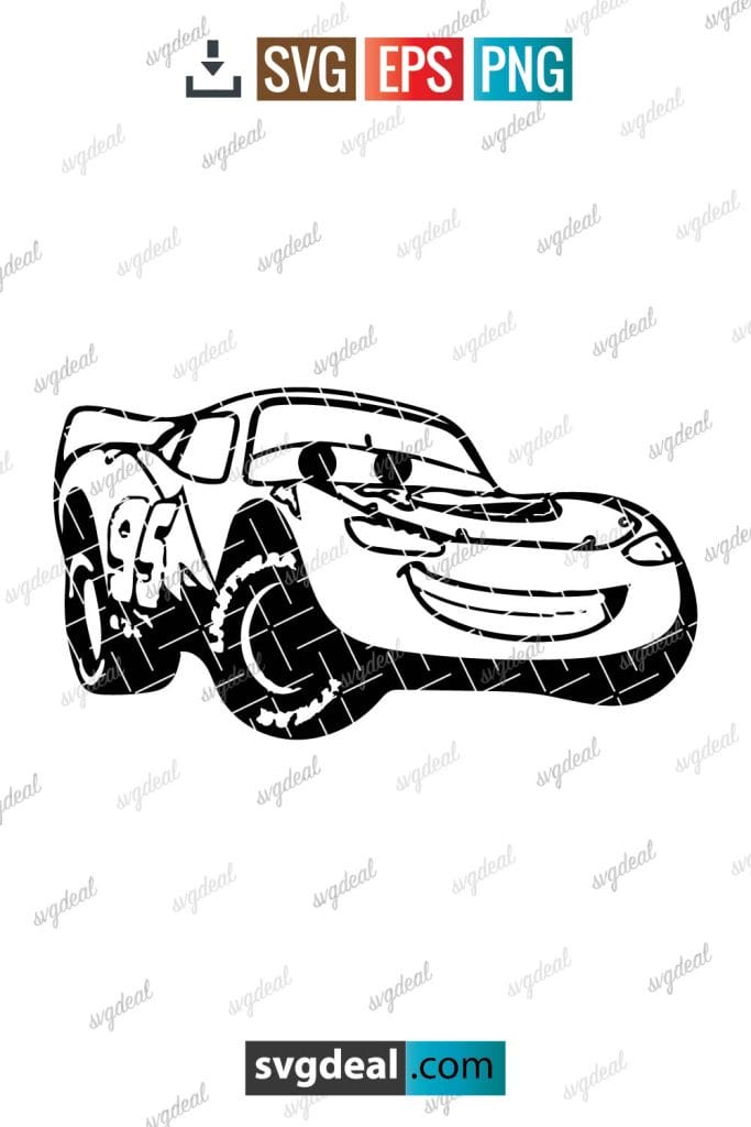 Free Lightning Mcqueen Svg - SVGDeal.com