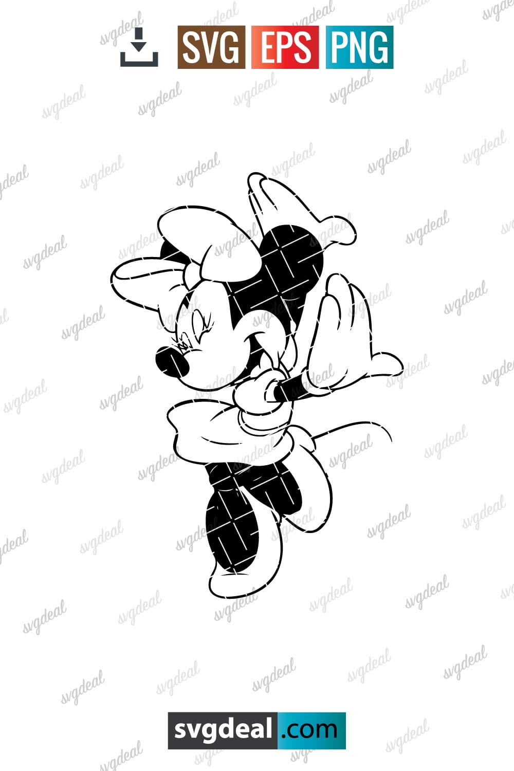 Free Minnie Mouse Silhouette - SVGDeal.com