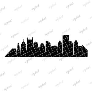 Pittsburgh Skyline Silhouette