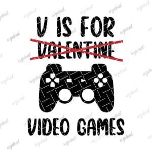 V Is For Video Games Svg