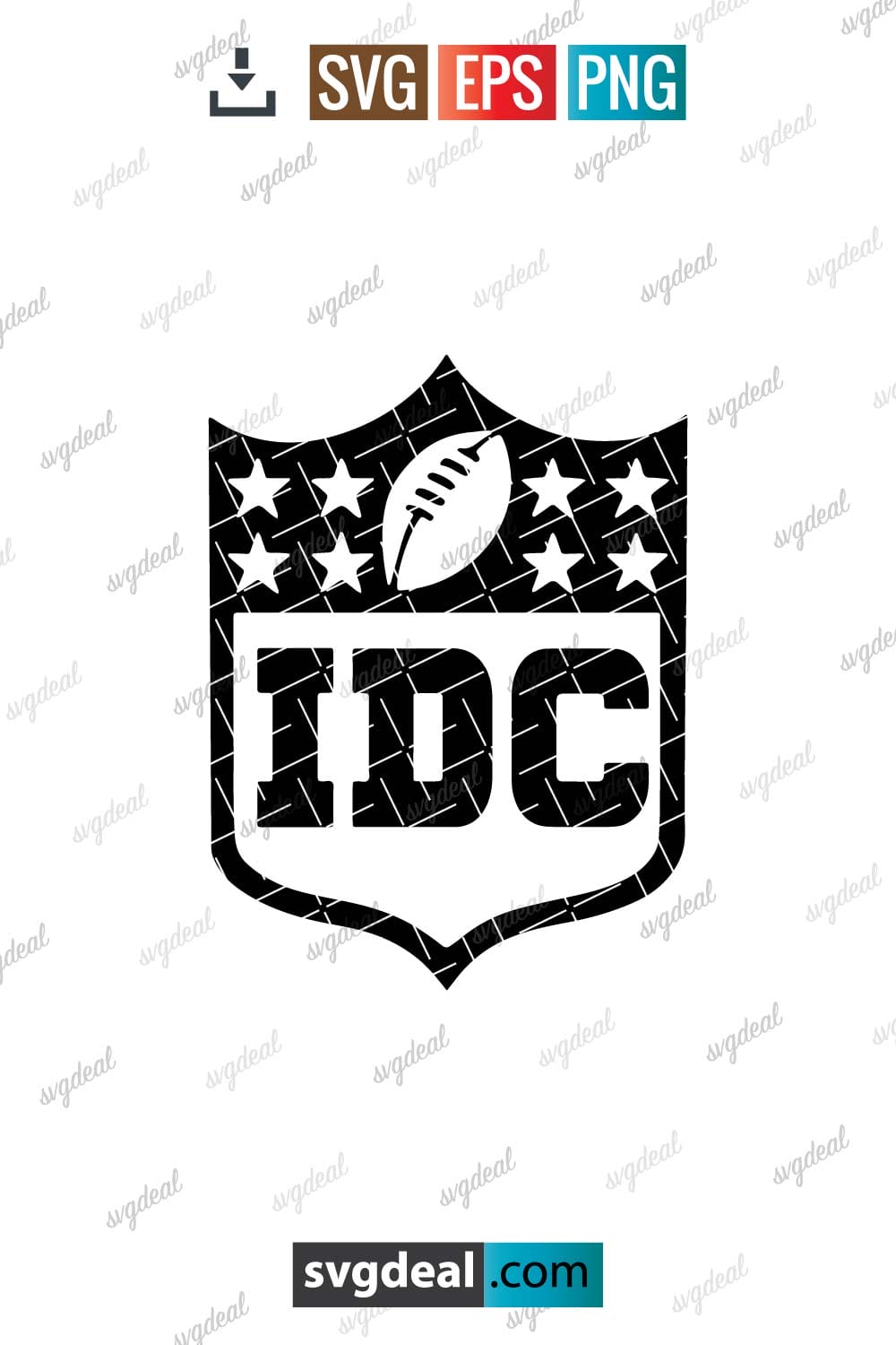 IDC SVG, Funny Football Logo I Don't Care Football Svg Png, Superbowl