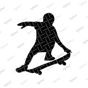 Skateboarding Svg