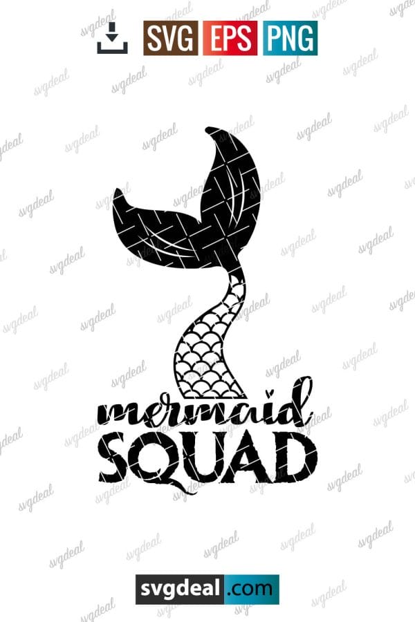 Mermaid Squad Svg
