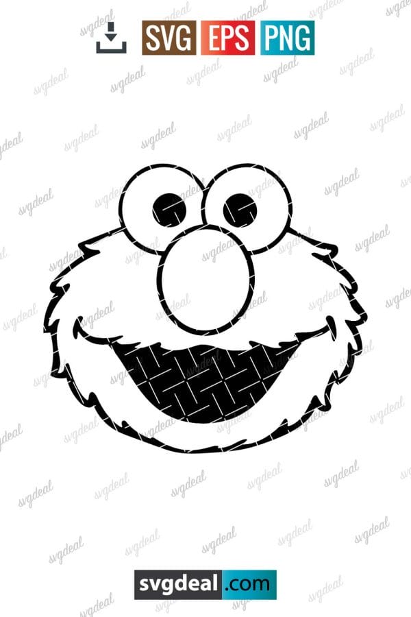 Cookie Monster Face Svg