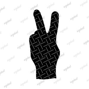 Peace Fingers Svg