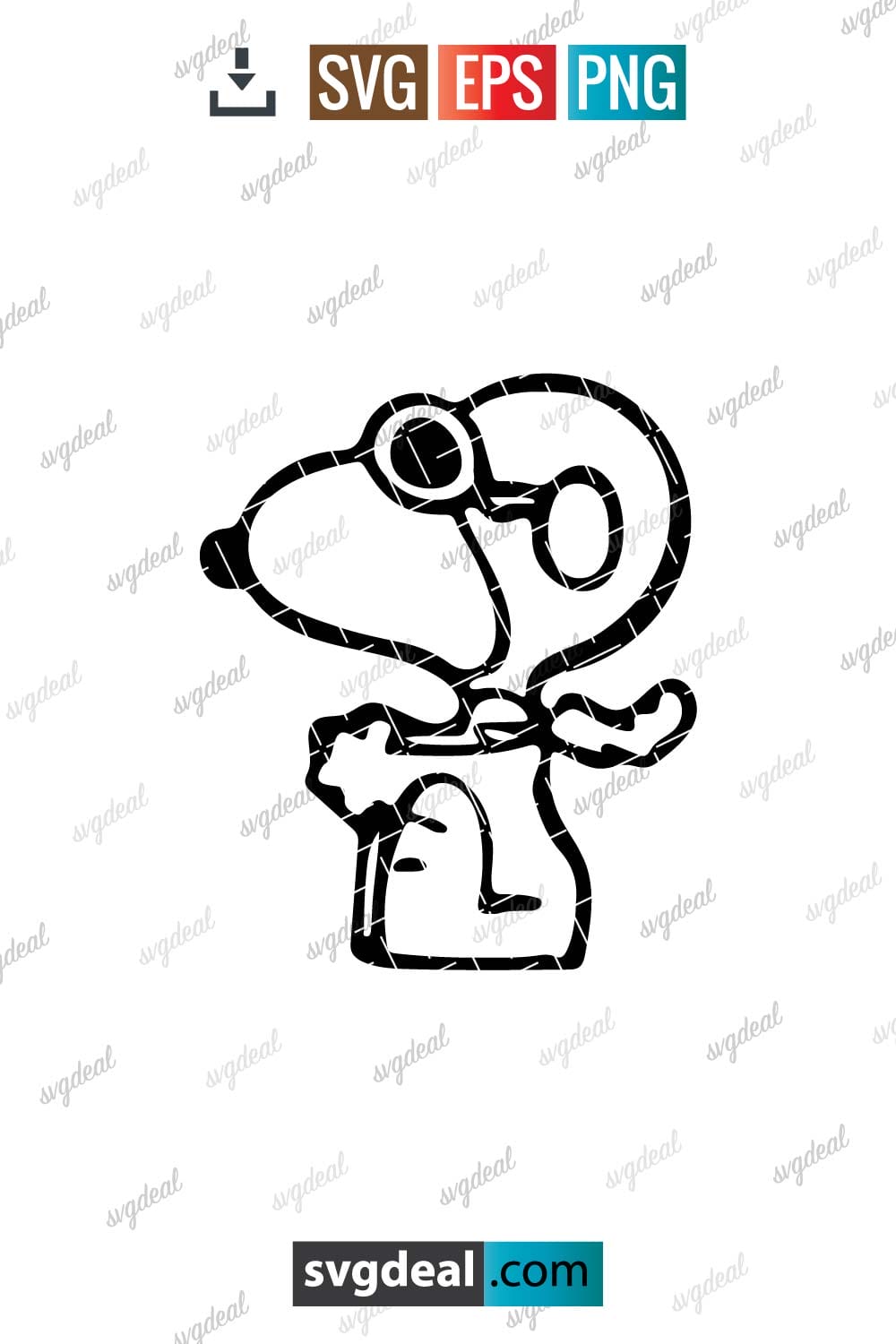 Free Snoopy Red Baron Svg - SVGDeal.com