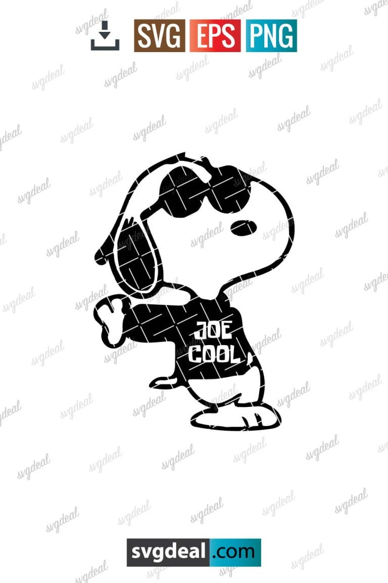 Free Joe Cool Snoopy Svg - SVGDeal.com