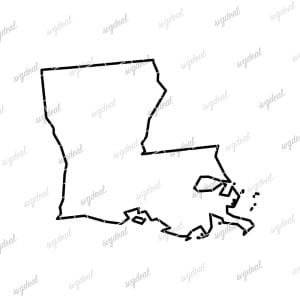Louisiana Outline SVG