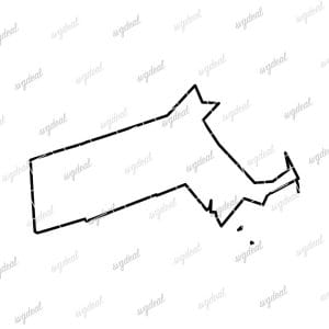 Massachusetts Outline SVG