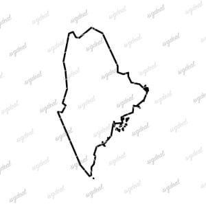 Maine Outline SVG