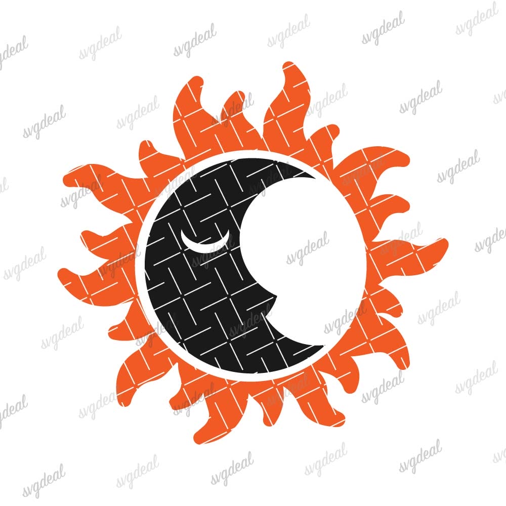 Sun Moon Svg