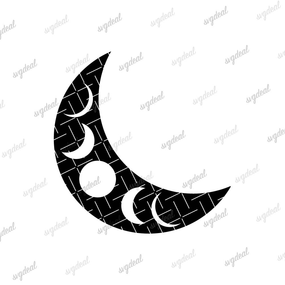 Boho Moon Svg