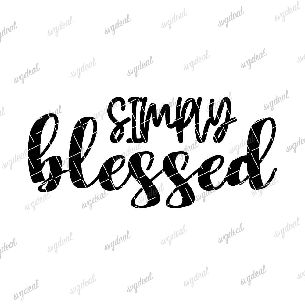 Simply Blessed Svg