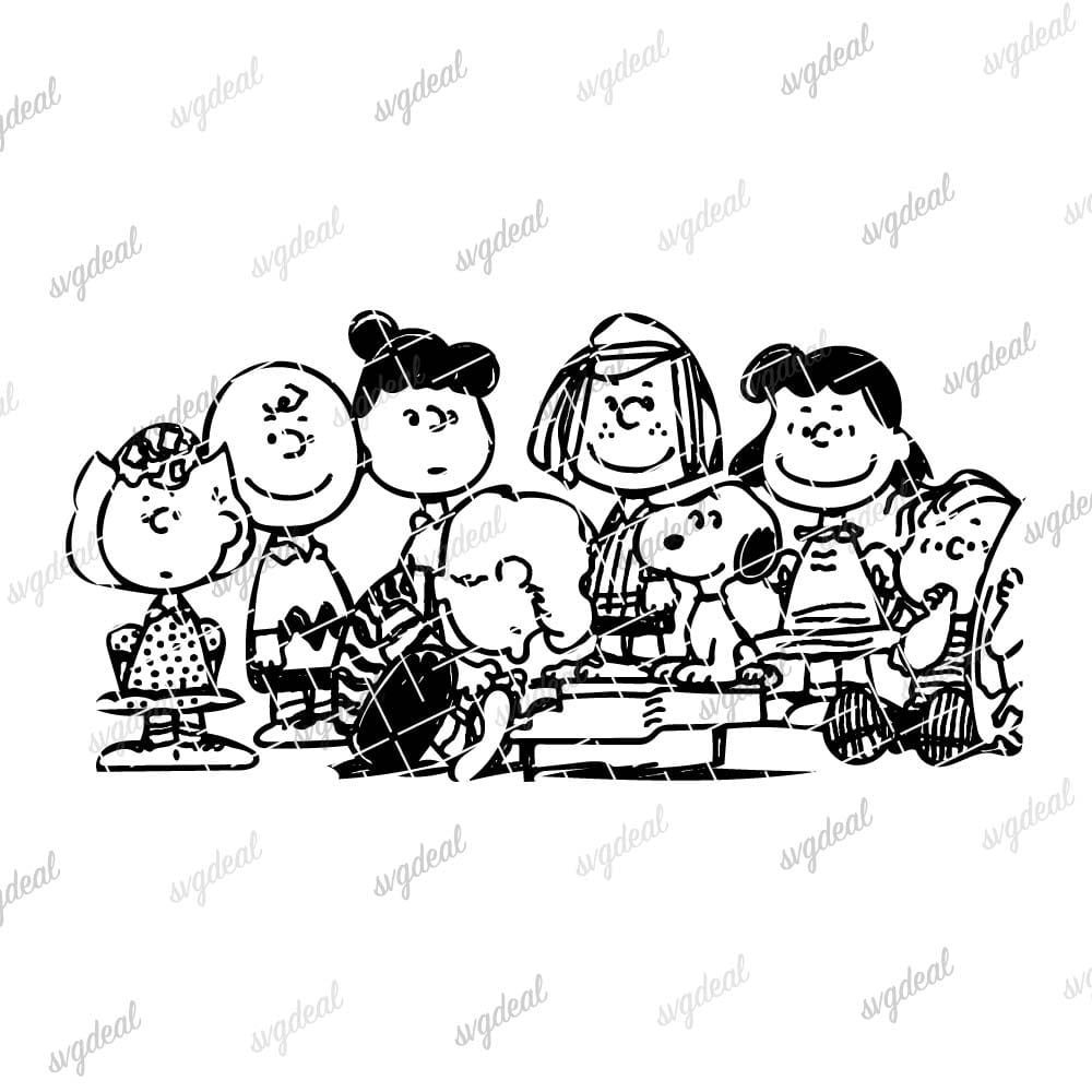 Peanuts Gang Svg