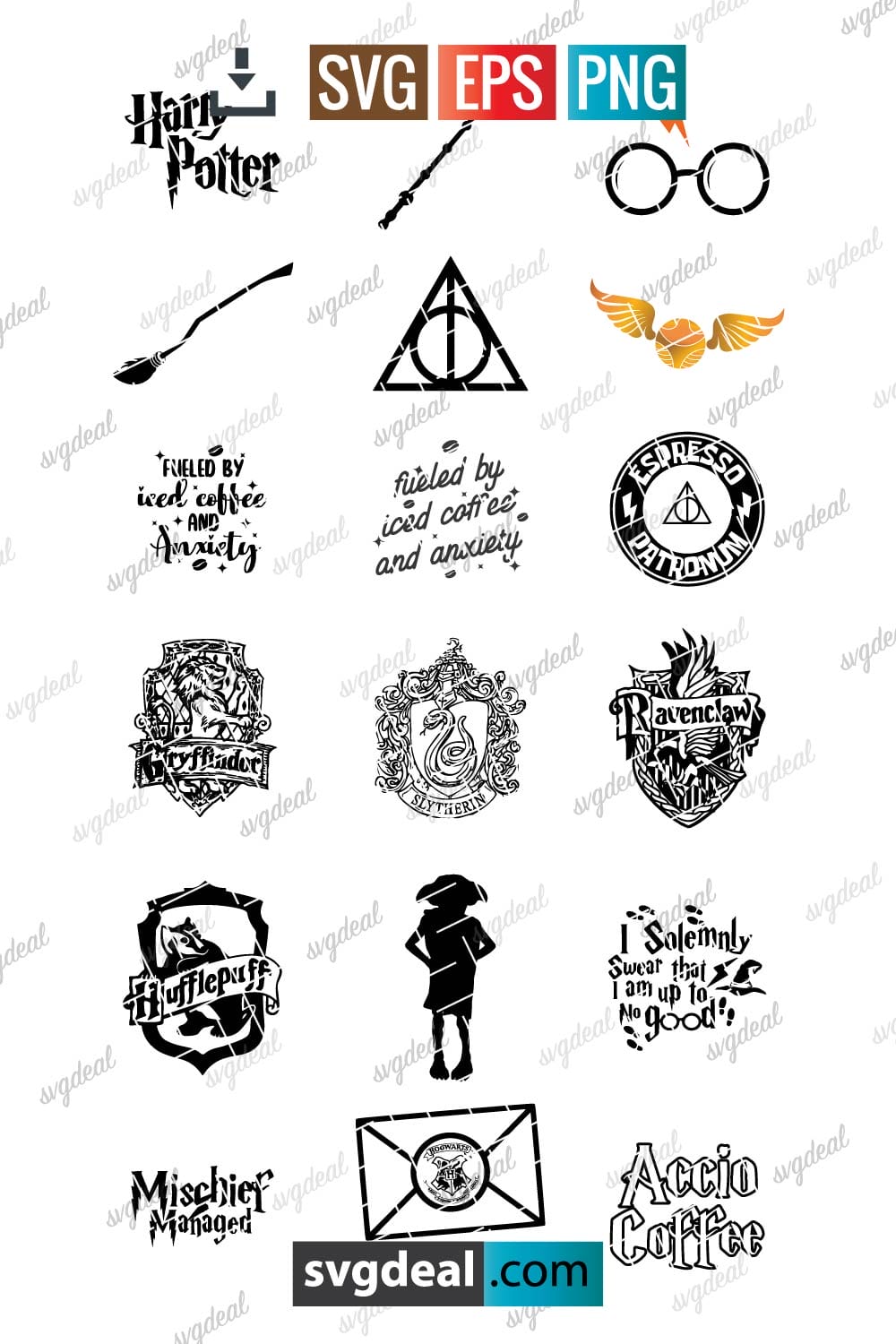 Harry Potter SVG Bundle - Premium SVG Files