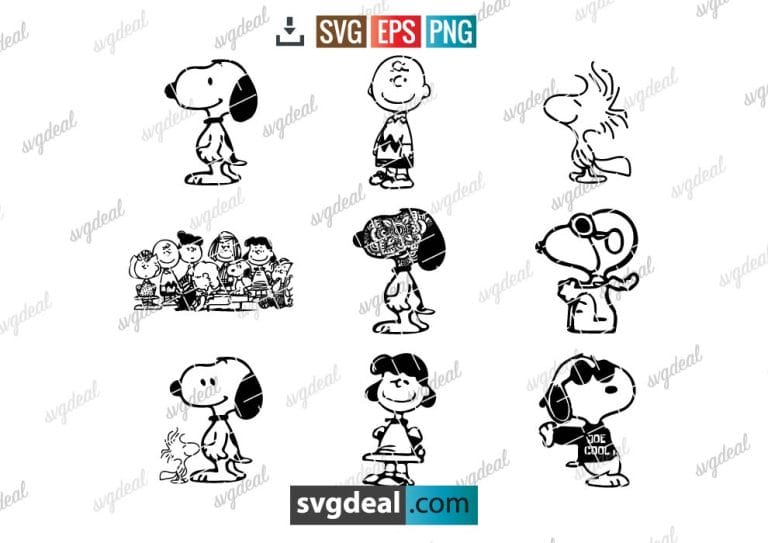 √ 10 Free Snoopy SVG Files For Your Cutting Machine - Free SVG Files