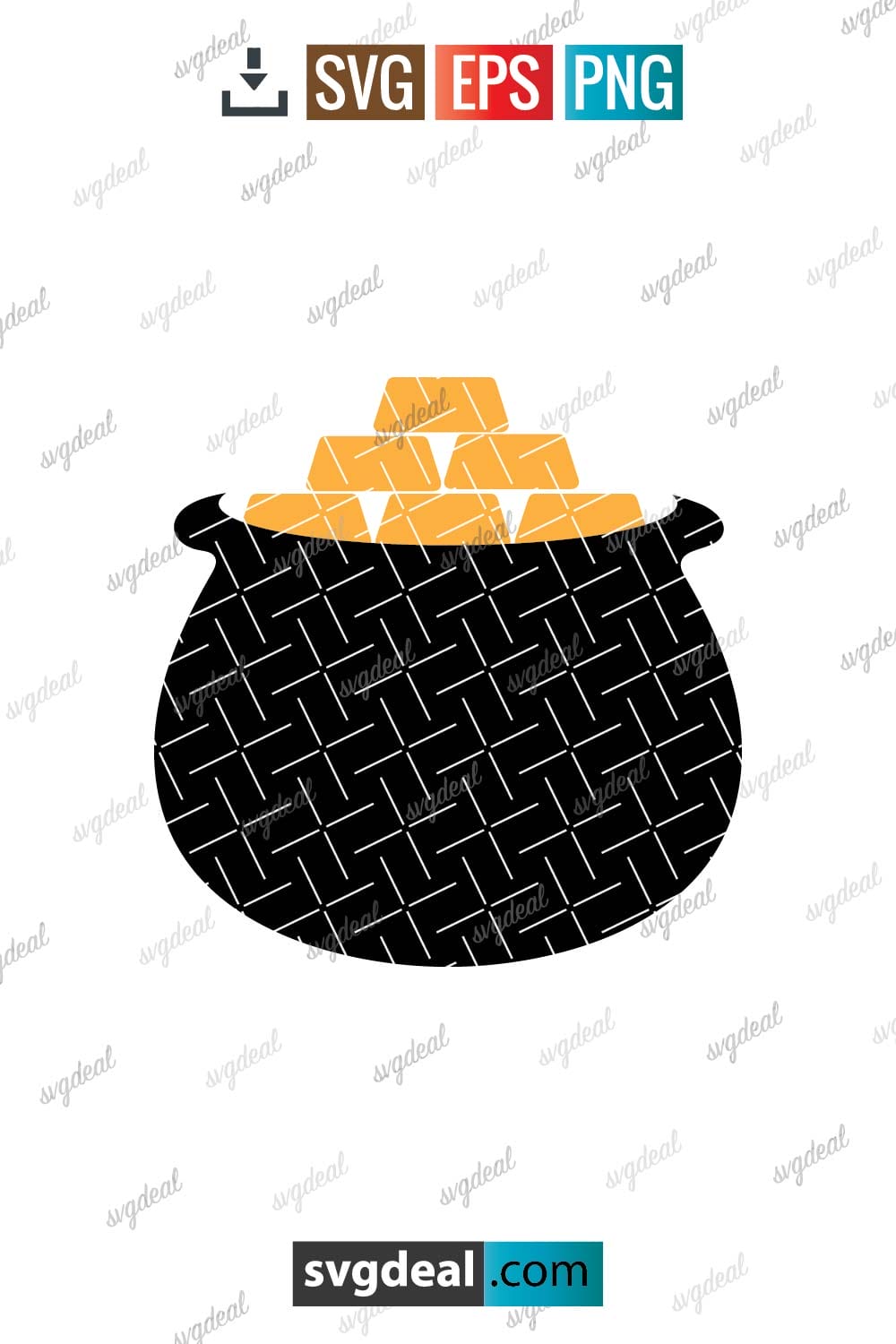 Free Pot Of Gold Svg - SVGDeal.com