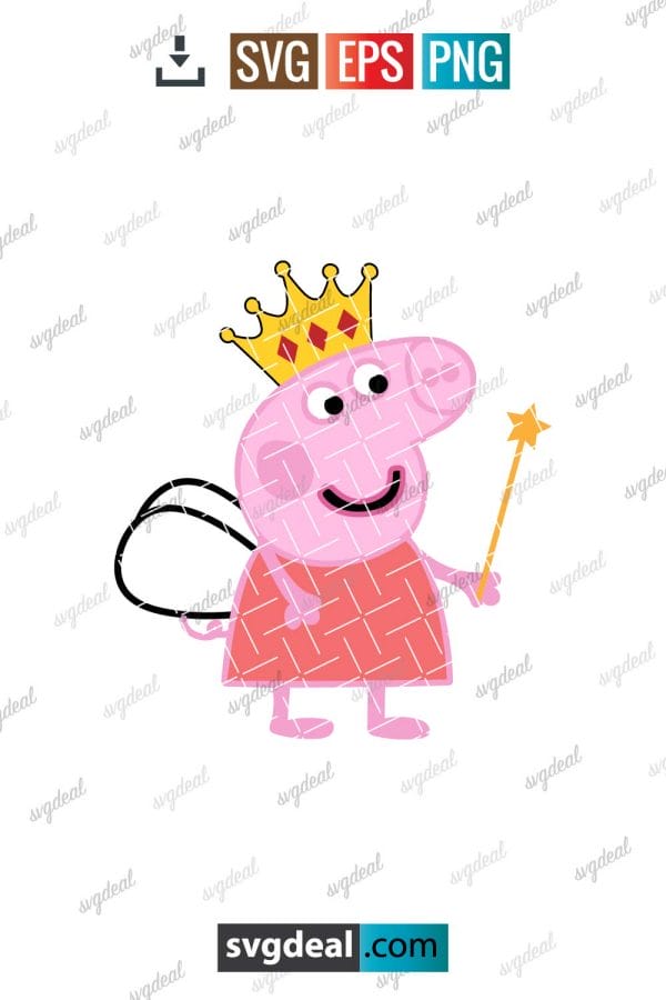 Fairy Peppa Pig Svg