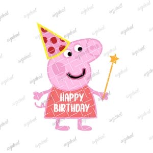Peppa Pig Happy Birthday Svg