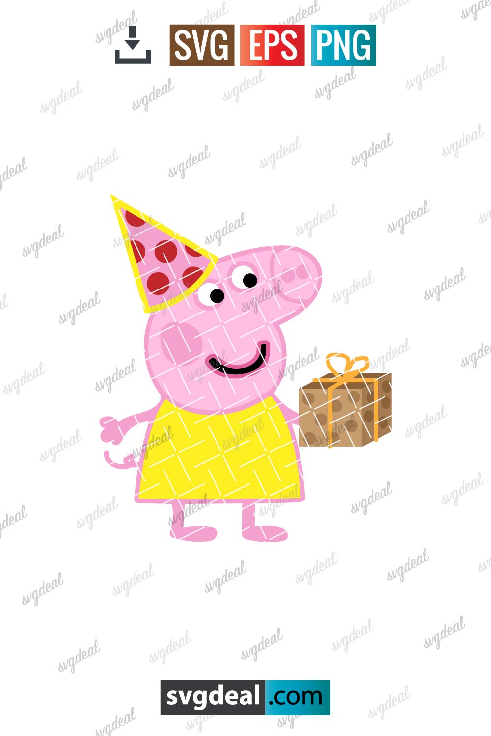 Peppa Pig Birthday Svg