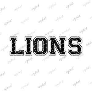 Lions Football Svg
