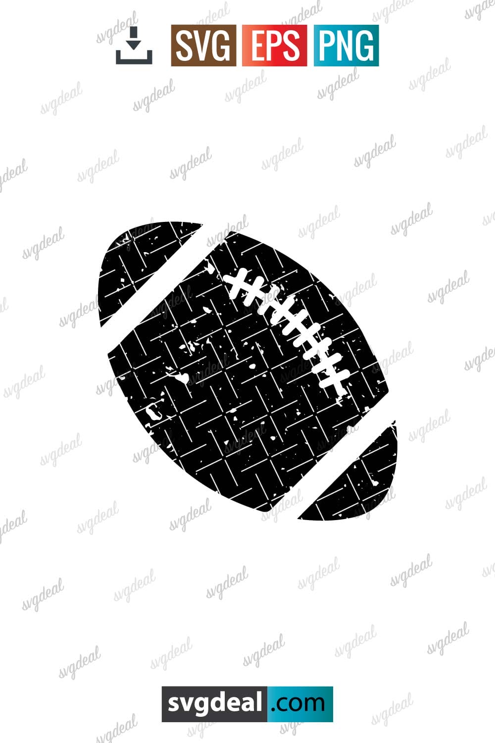 Free Distressed Football Svg