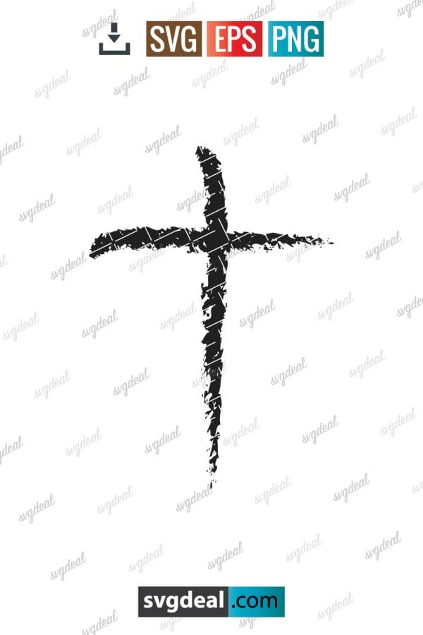 Distressed Cross Svg