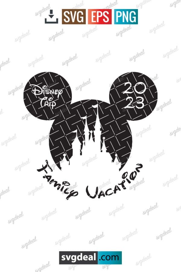Disney Trip 2023 Family Vacation Svg
