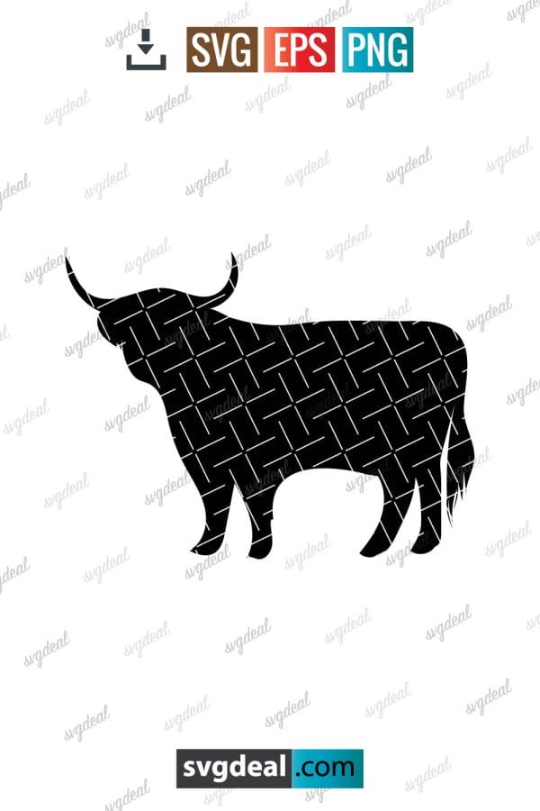 Highland Cow Svg
