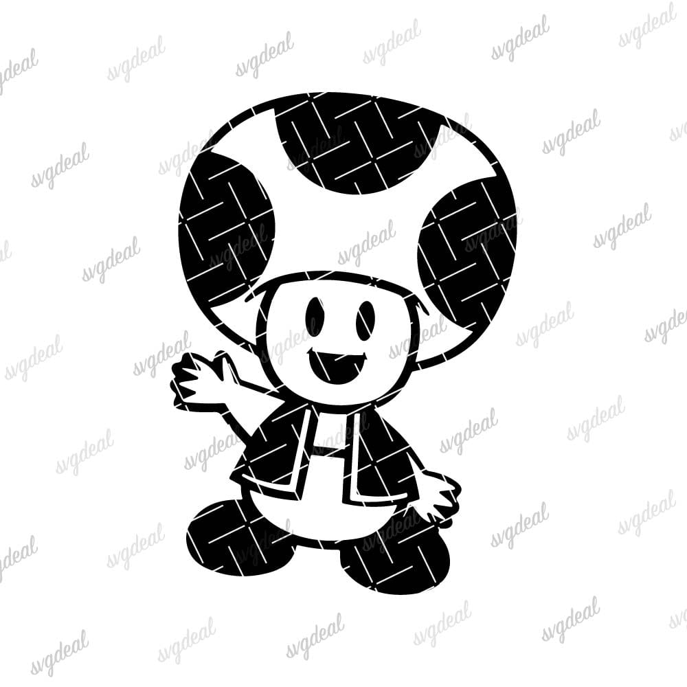 Mario Toad Svg