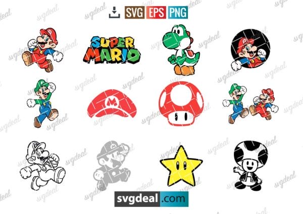 √ 12 Free Super Mario SVG Files For You - Free SVG Files