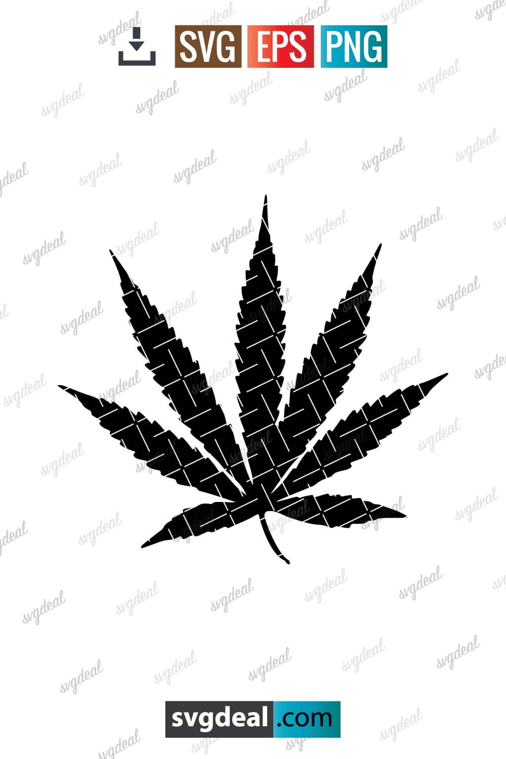 Free Pot Leaf Svg - SVGDeal.com