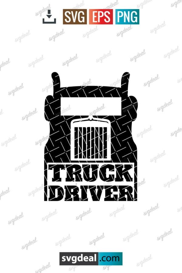 Truck Driver Svg
