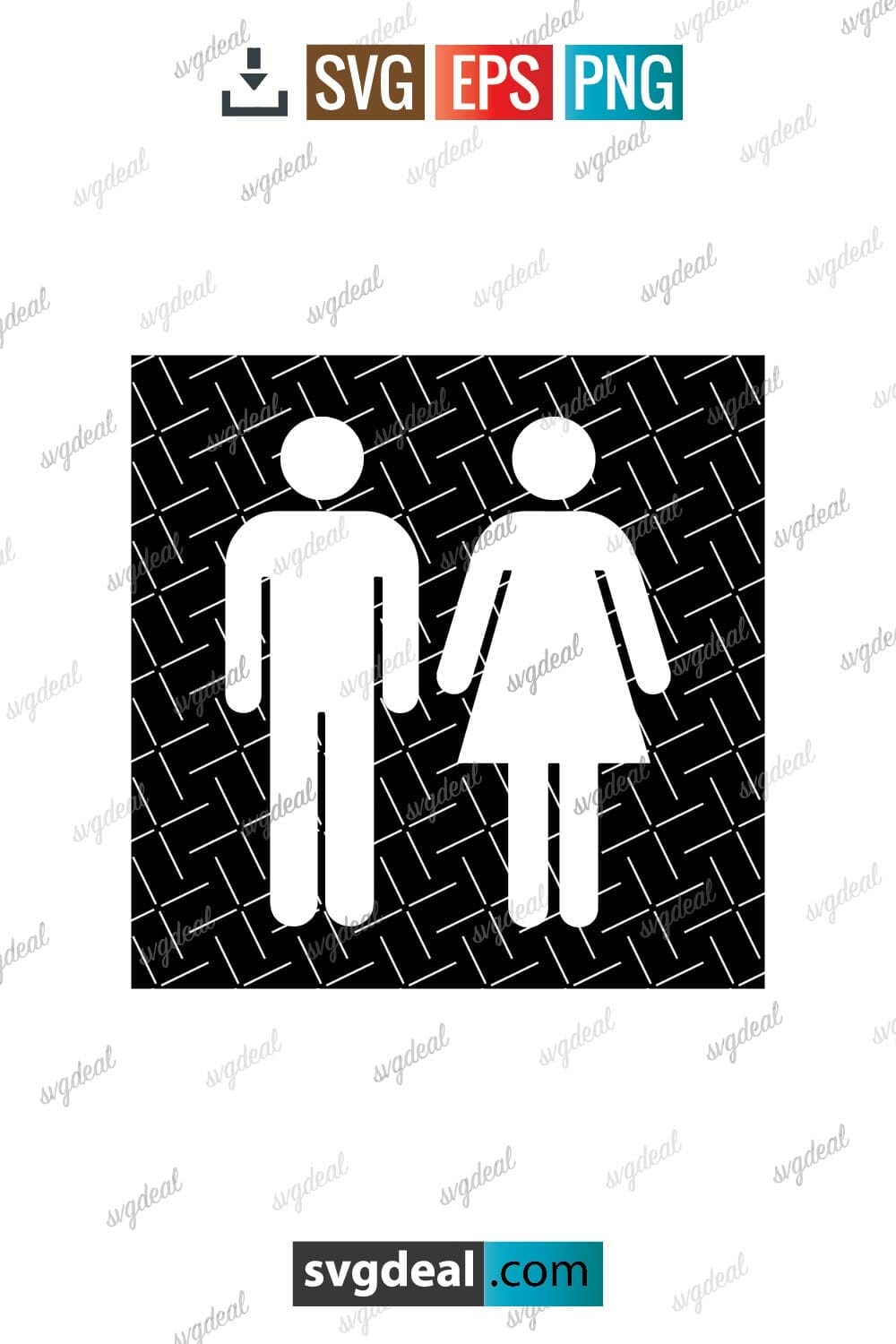 Bathroom Sign Svg