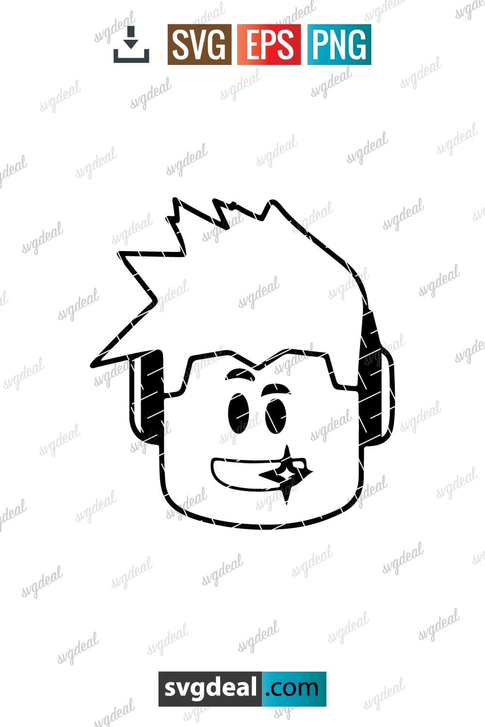 Roblox svg, Roblox face svg, Png, Dxf, Cutting File - Inspire Uplift