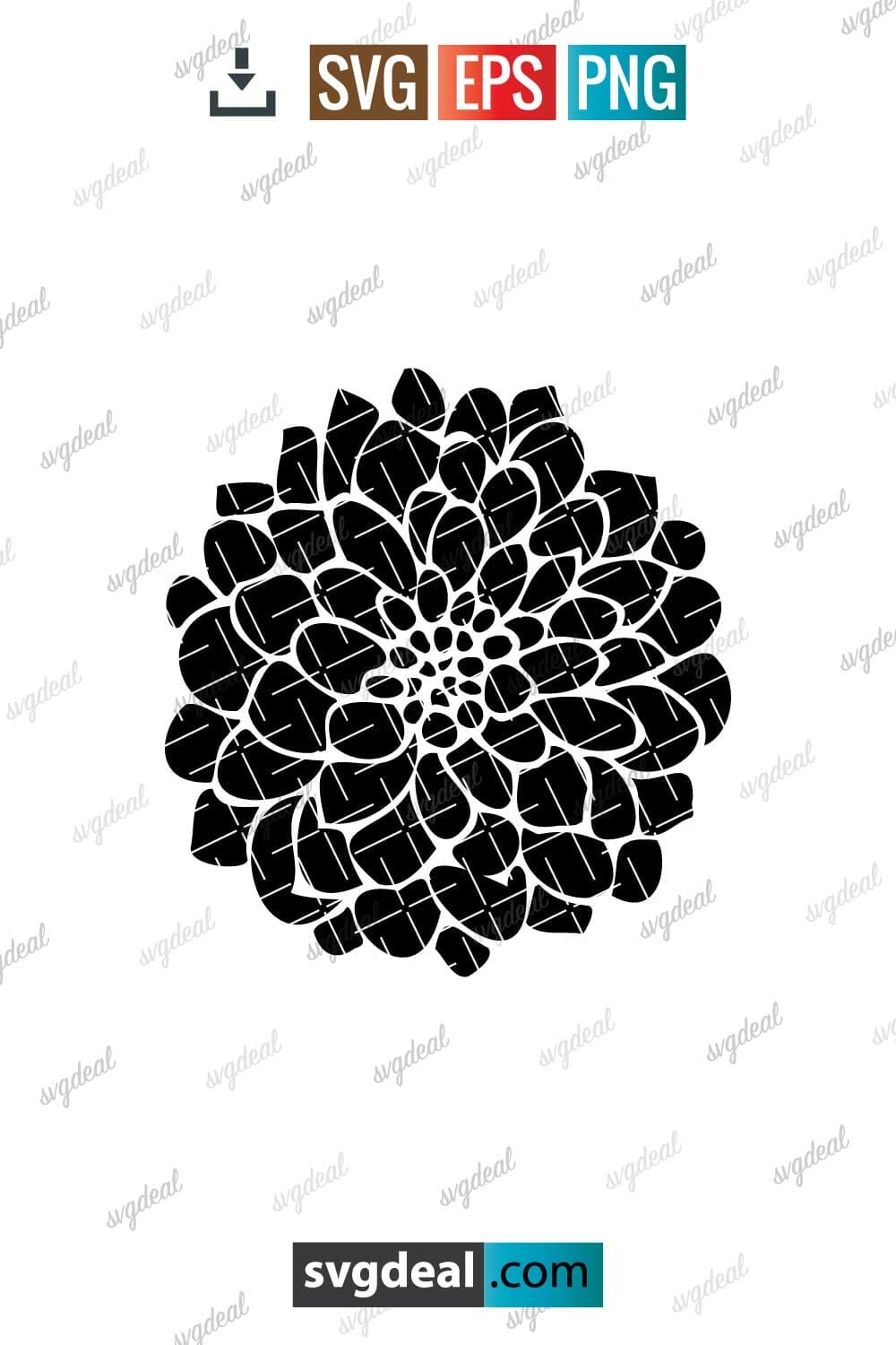 Dahlia Svg - Free SVG Files