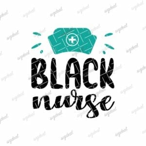 Black Nurse Svg