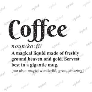 Coffee Definition Svg