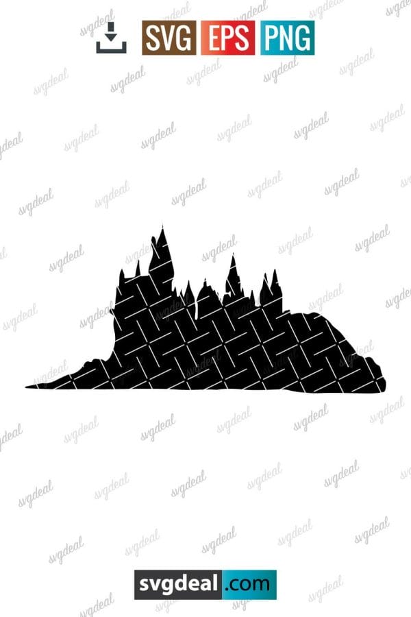 Hogwarts Castle Silhouette
