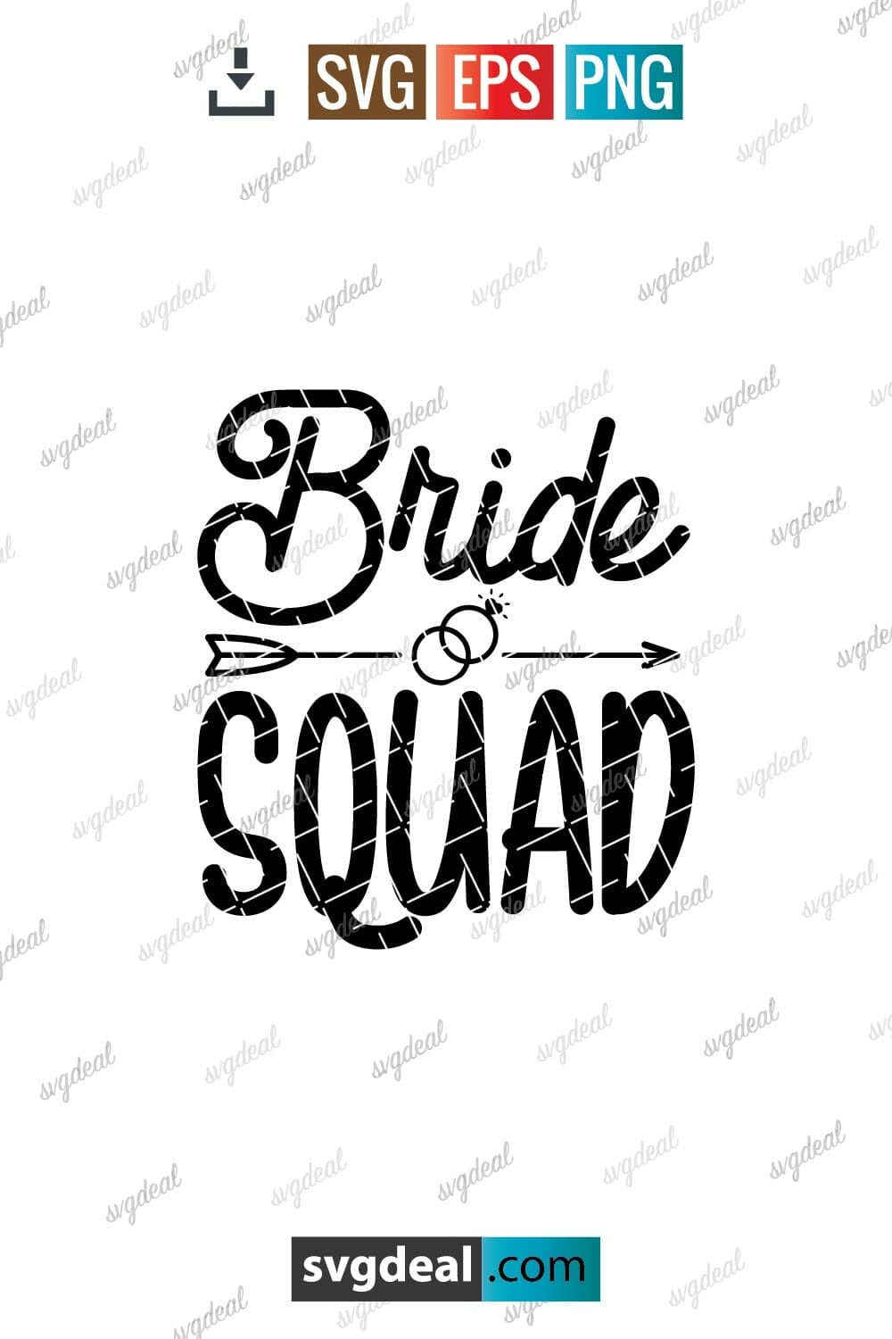 Bride Squad Svg