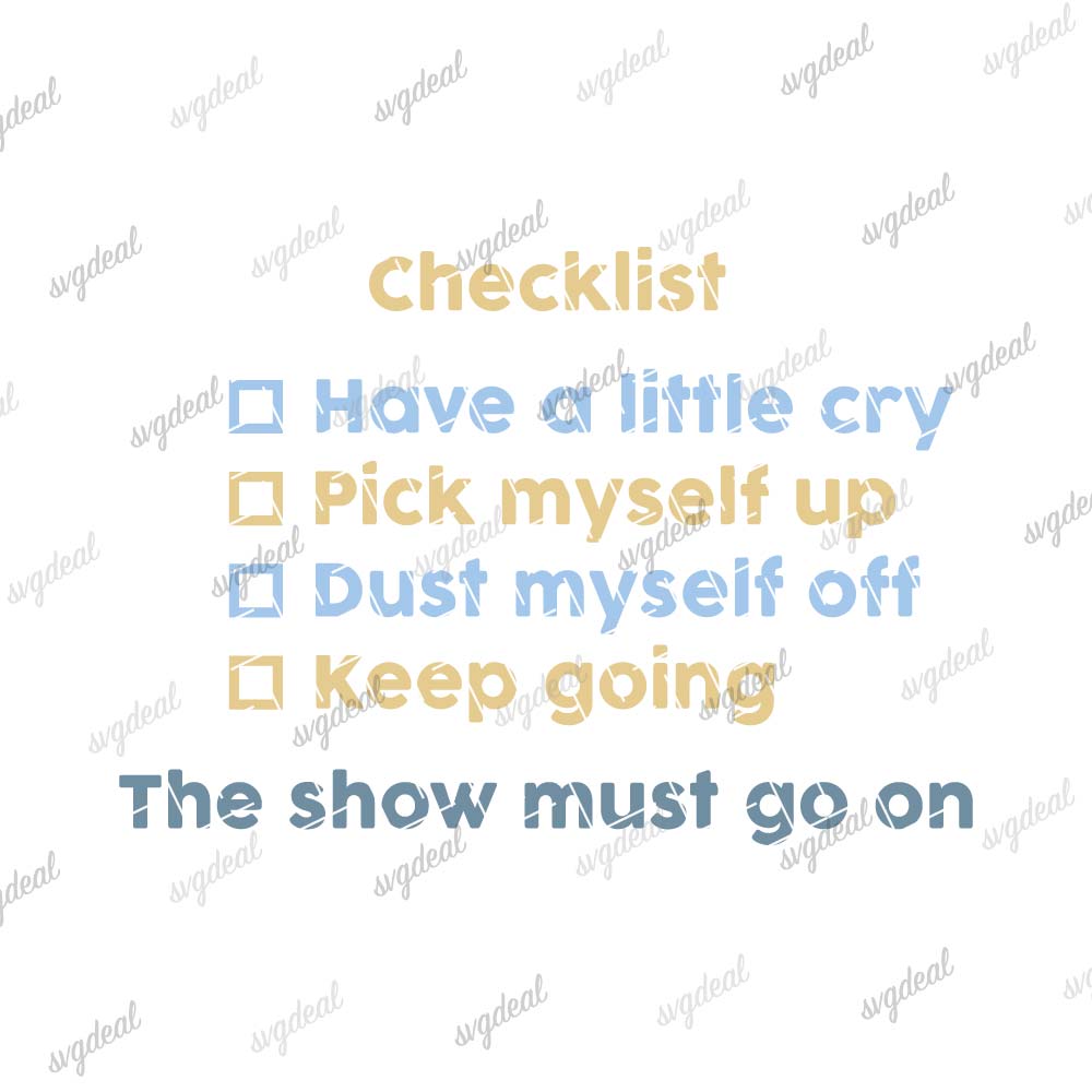 Bluey Checklist Svg