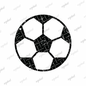 Distressed Soccer Ball Svg