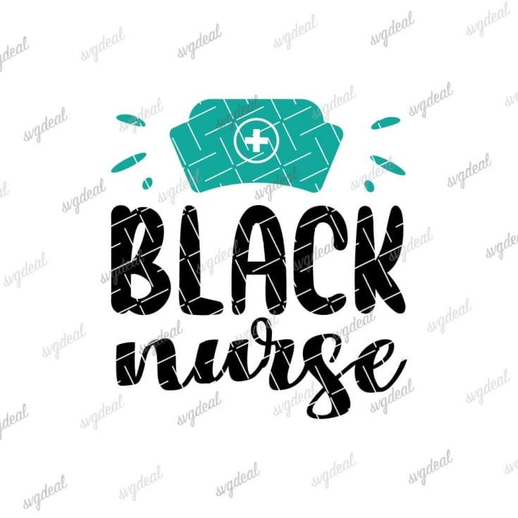 Black Nurse Svg