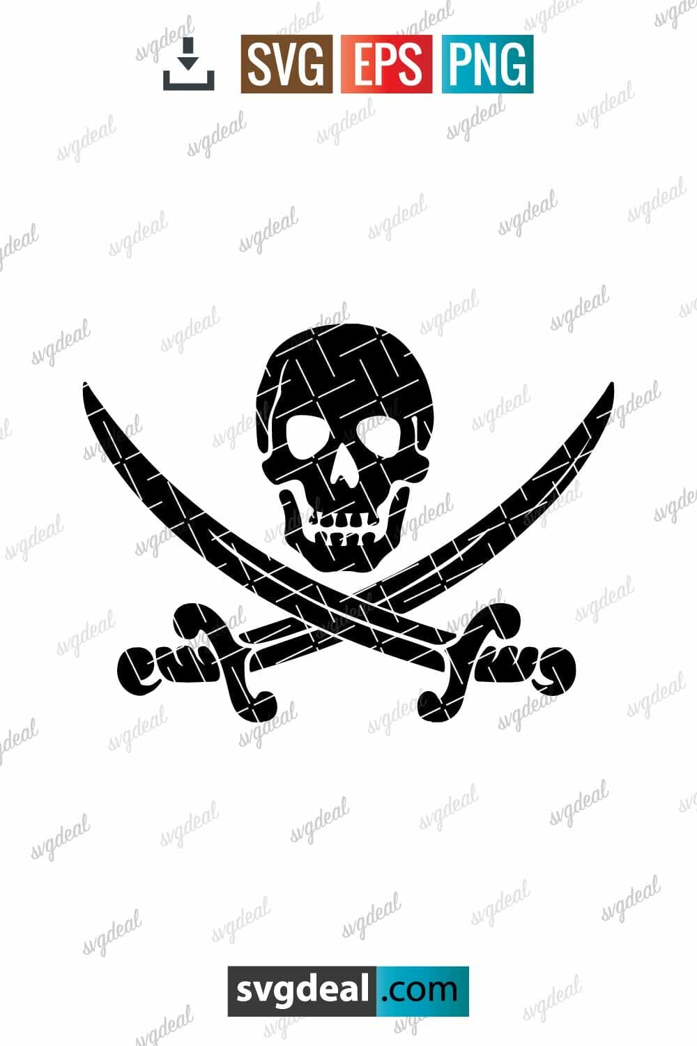 Free Jolly Roger Svg - SVGDeal.com