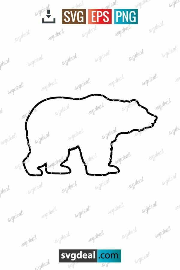 Bear Outline Svg