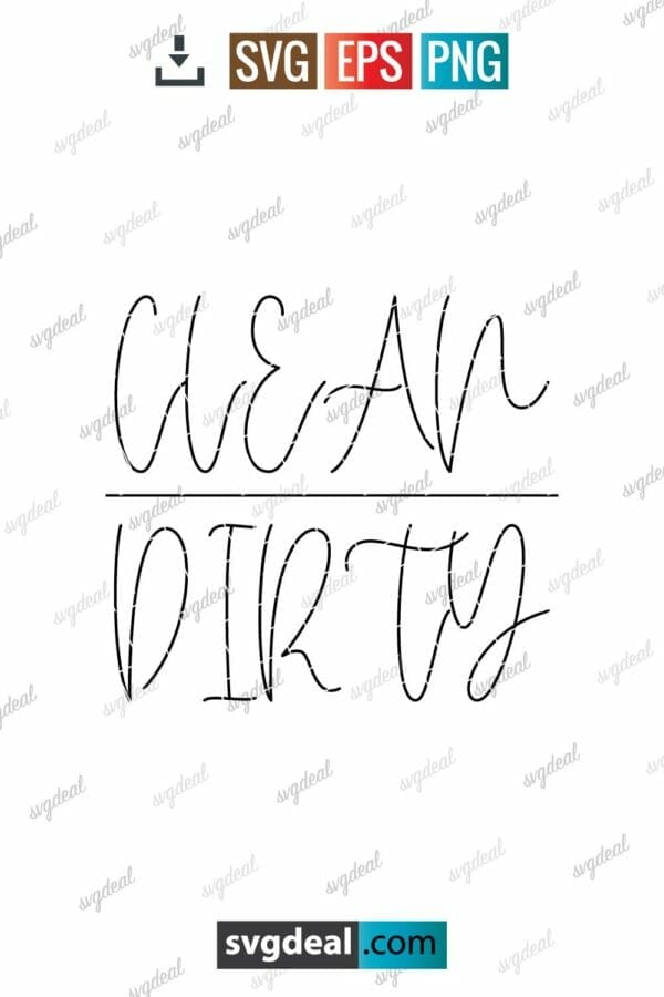 Clean And Dirty Svg
