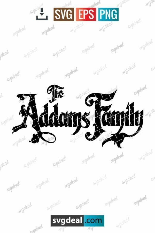 Addams Family Logo Svg